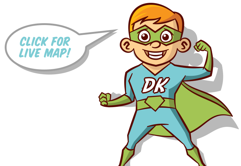 Dentist for Kids Superhero Logo